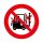 TRAVELING WITH FORKLIFT IS FORBIDDEN!' ZNAK PODŁOGOWY 500 mm