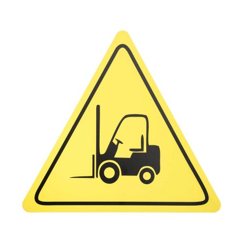 "WARNING! FORKLIFT TRUCKS" ZNAK PODŁOGOWY 500 mm